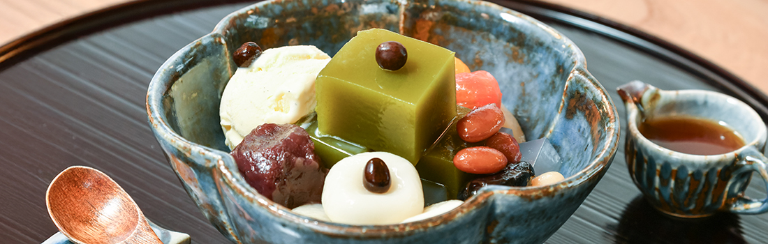 京都 和カフェ・みつまめ茶寮。